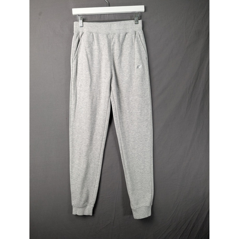 New Balance Boys Grey Jogger Sweatpants Large 14/16 Athletic‎ Pants NB Logo